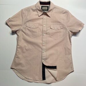 Jachs New York men’s casual button-down short sleeve shirt Sz S
